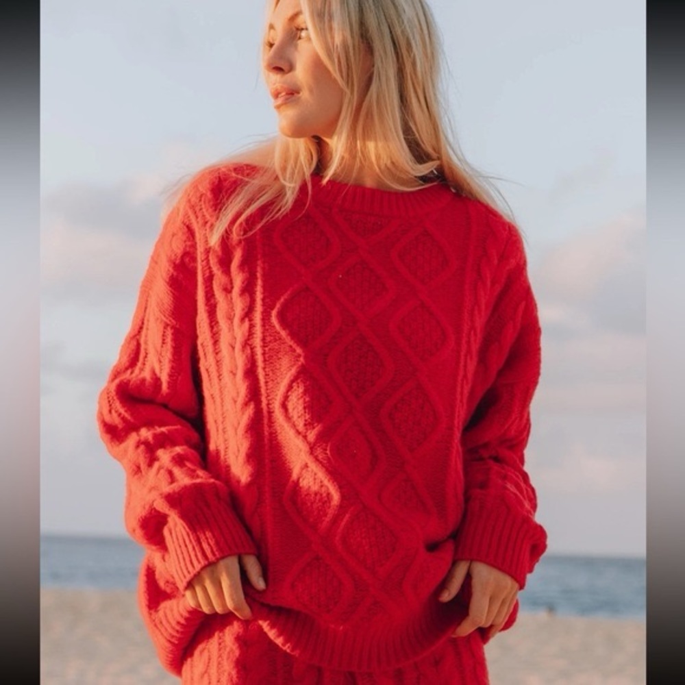 DAILY DRILLS RED SWEATER